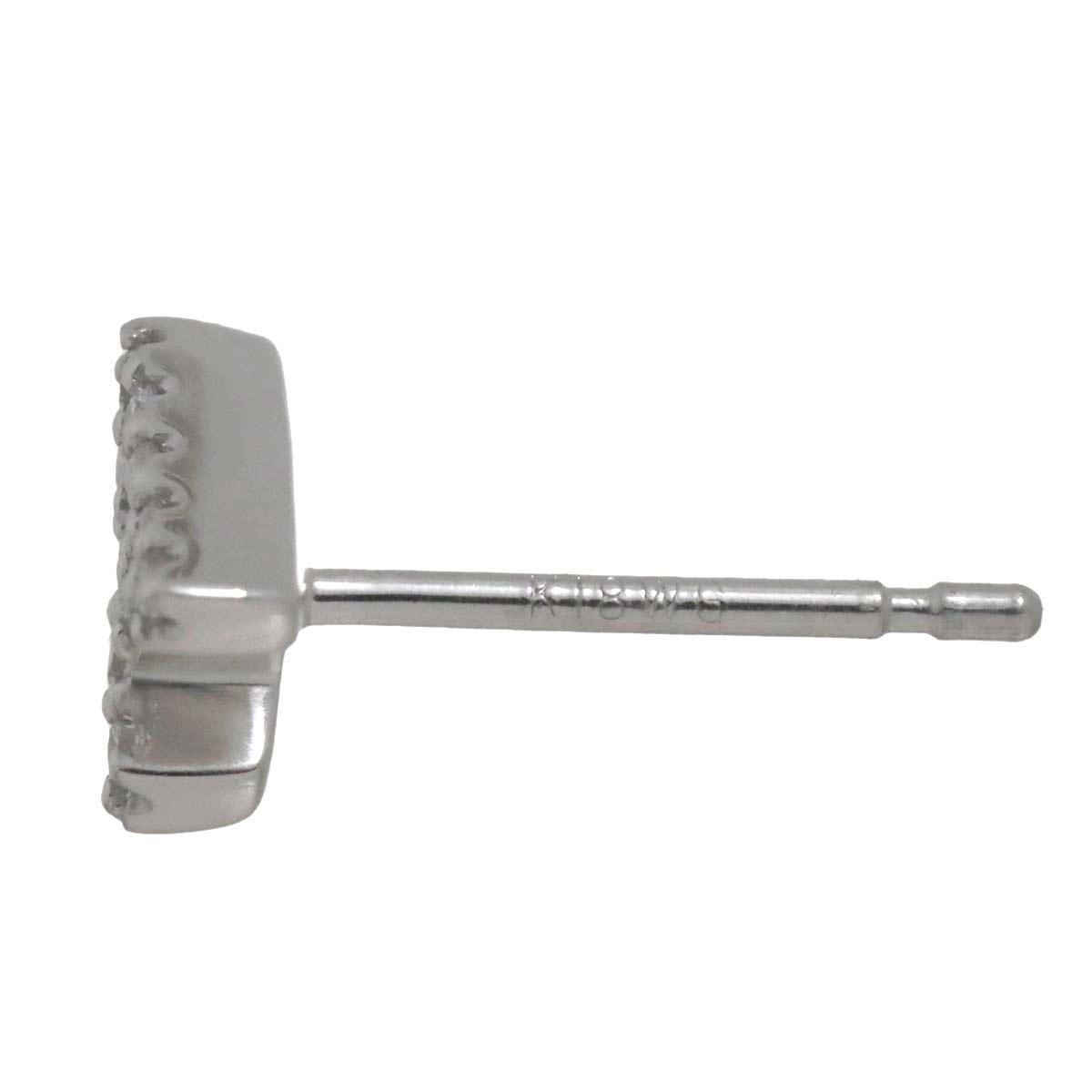 Diamond 0.05ct Earring Pierced 18K WG One Piece only