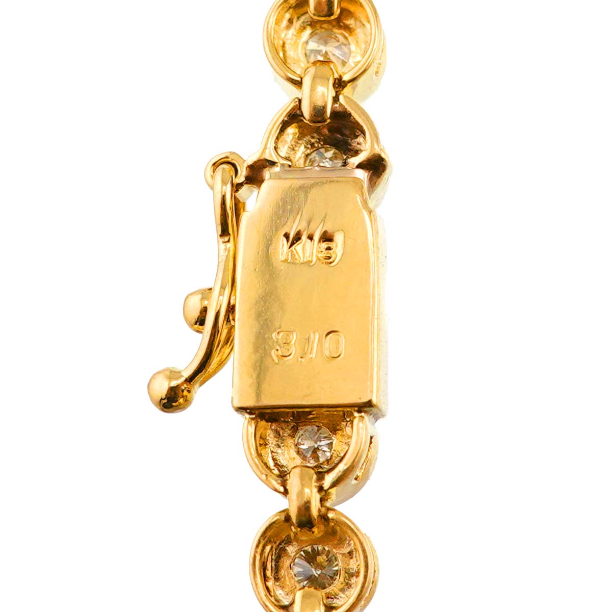 Diamond 3.10ct Necklace 18K YG Yellow Gold 750