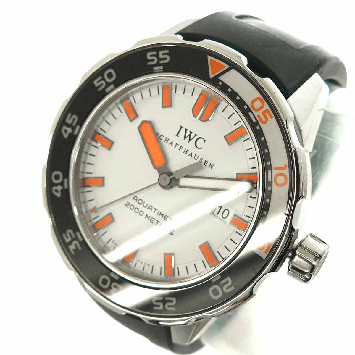 Aqua Timer 2000 IW356807 Automatic Date White Dial Mens Watch