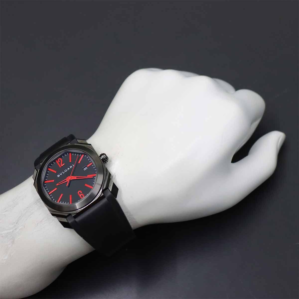 Octo BGO41S Black Dial Automatic Mens Date Wrist Watch