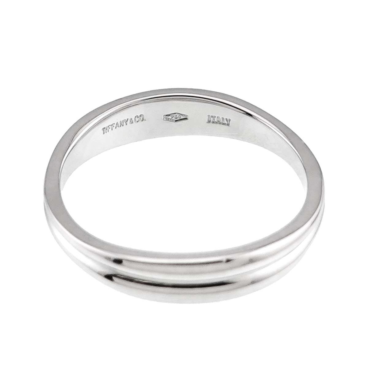 Double wave Ring 18K White Gold 750 Size5.75-6(US)
