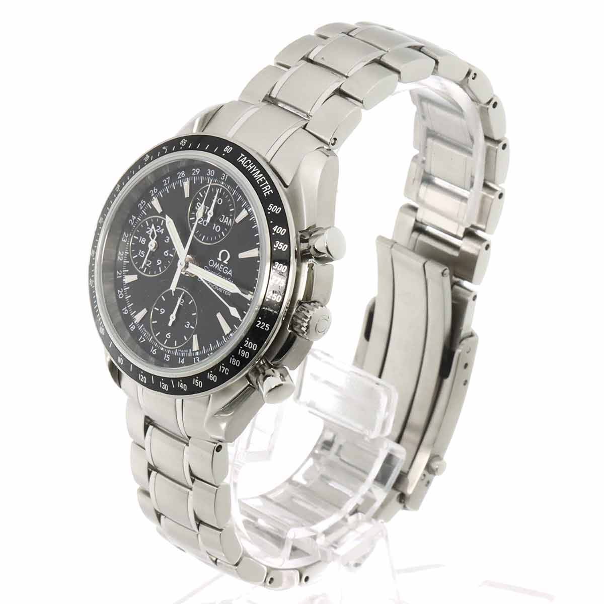 Speedmaster Triple Calendar 3220 50 Automatic Black Dial Mens