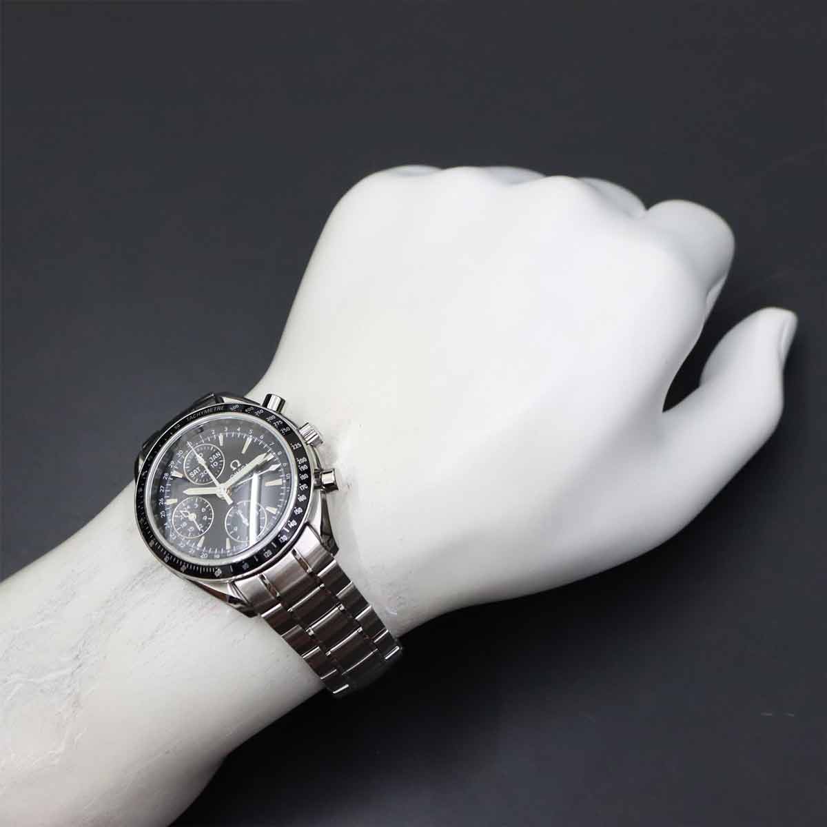 Speedmaster Triple Calendar 3220 50 Automatic Black Dial Mens