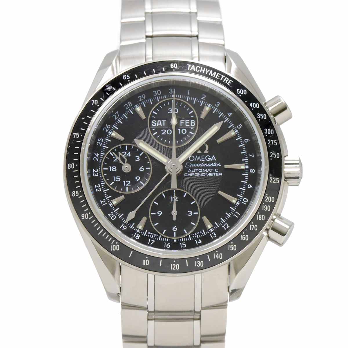 Speedmaster Triple Calendar 3220 50 Automatic Black Dial Mens