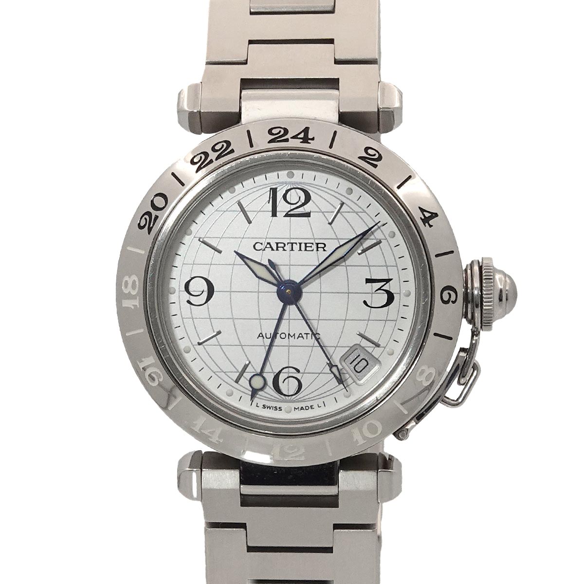 PashaC Meridian GMT W31078M7 Automatic Silver Dial Boys