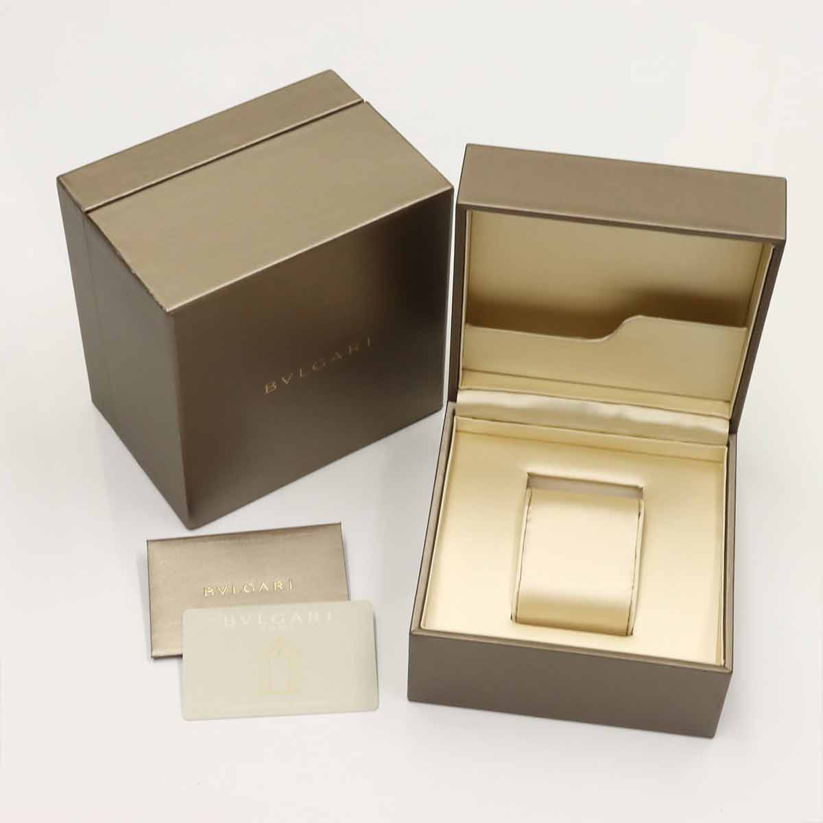 BVLGARIBVLGARI Carbon Gold BB40CL 750 YG Blue Dial Mens