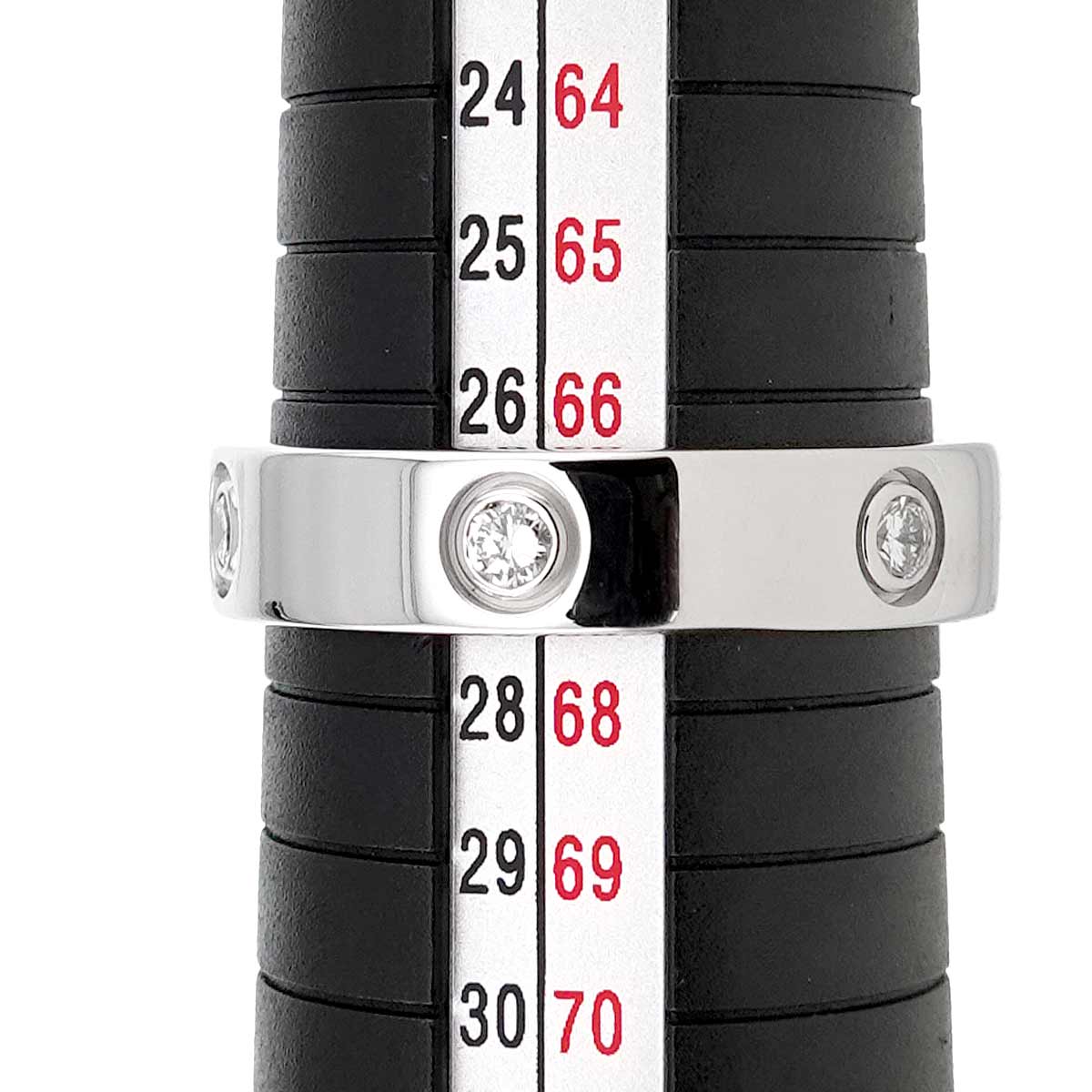 Love Full Diamond Ring 18K White Gold 750 size67 11.75(US)