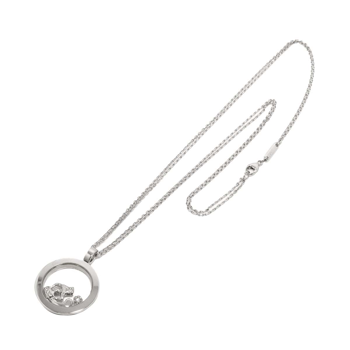 Happy Diamond Aquarius Necklace 18K White Gold 750