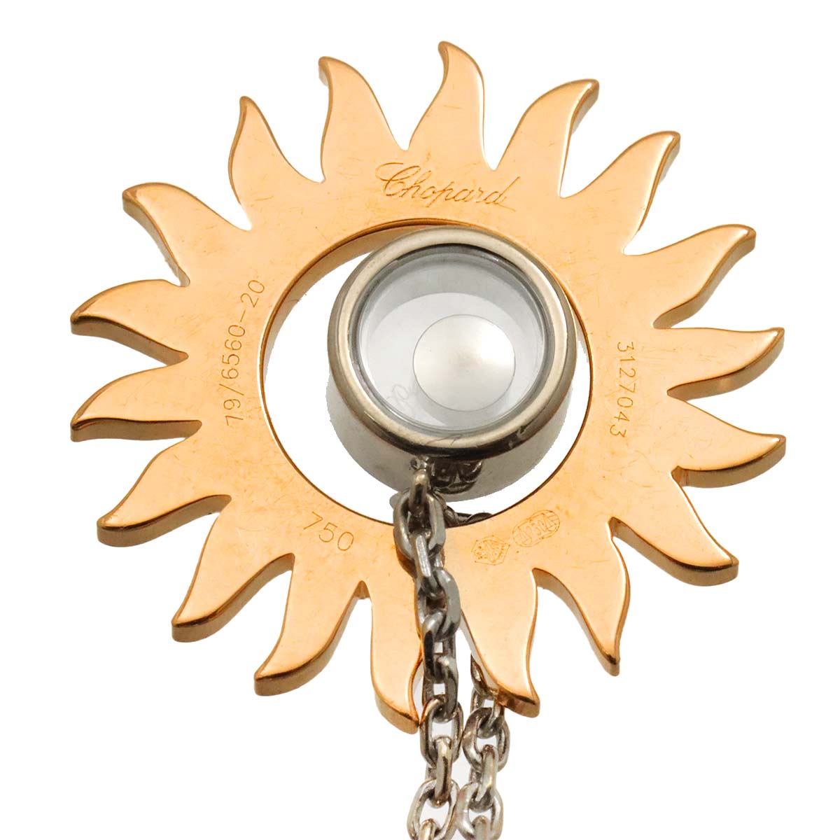 Happy Diamond Necklace 18K WG PG 750