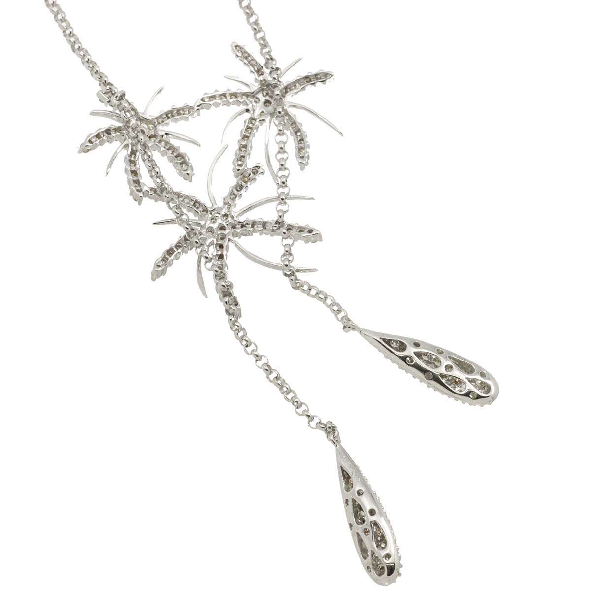 Diamond 1.50ct Necklace 18K WG White Gold 750