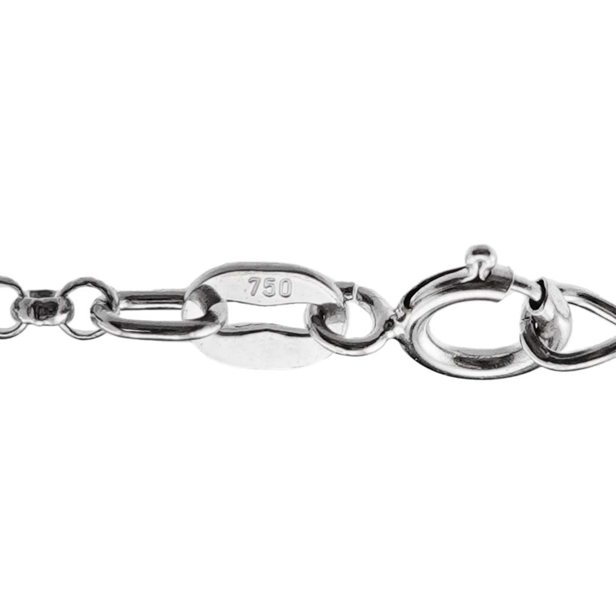 Diamond 1.50ct Necklace 18K WG White Gold 750