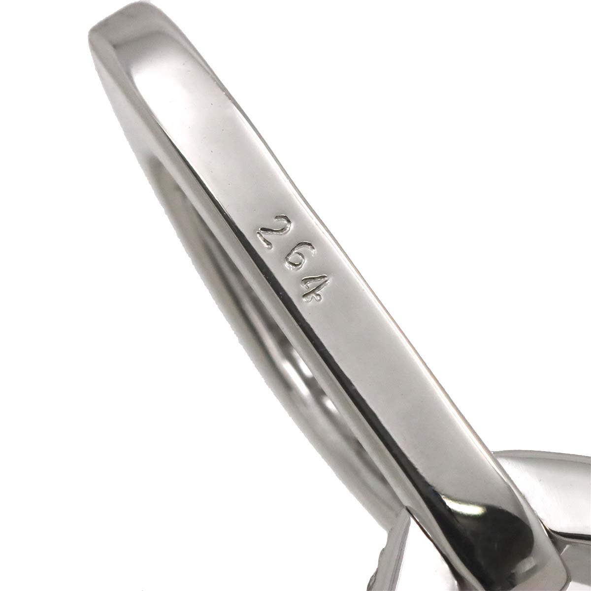 Diamond 2.64ct Pendant Top 18K K18 WG White Gold 750