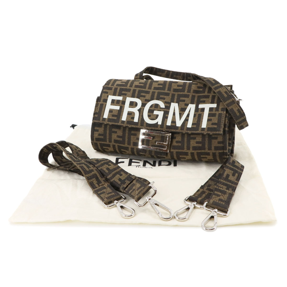 Fragment Zucca Baguette Foldable 2way Tote Bag Canvas 8BH418