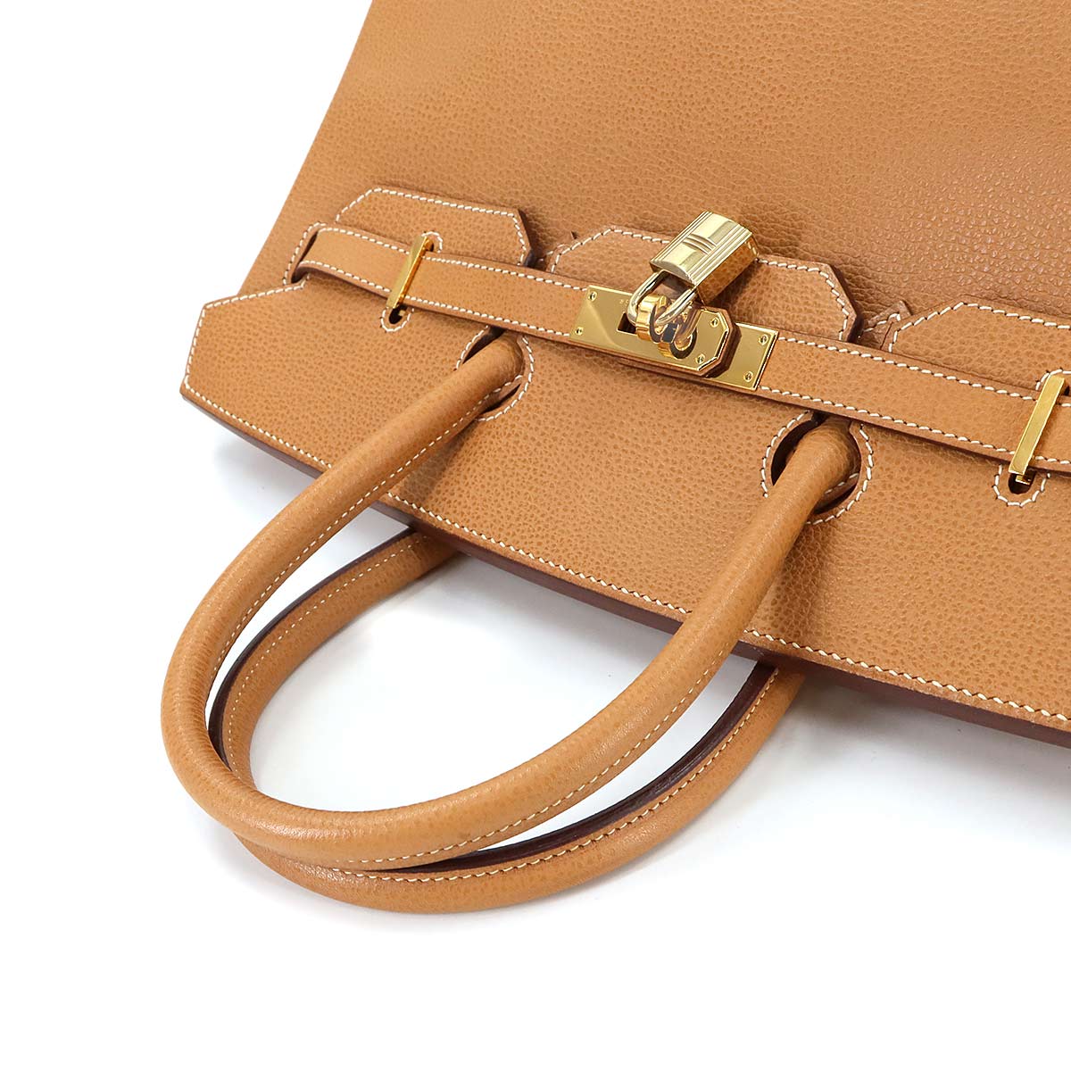 Birkin 35 Hand Bag Vache liegee Natural Purse 90291491