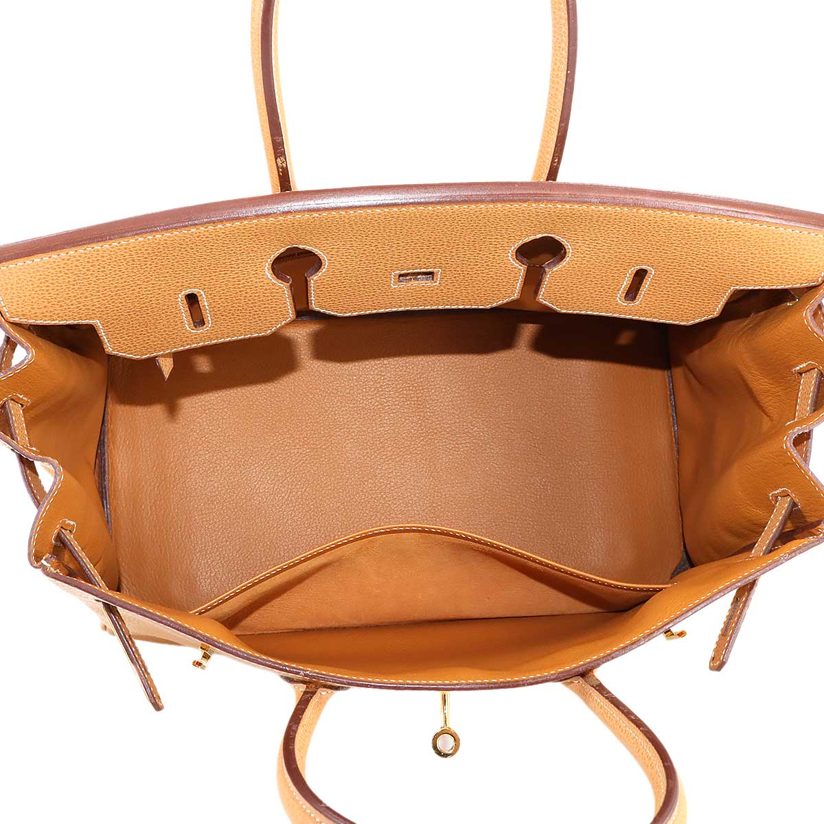 Birkin 35 Hand Bag Vache liegee Natural Purse 90291491