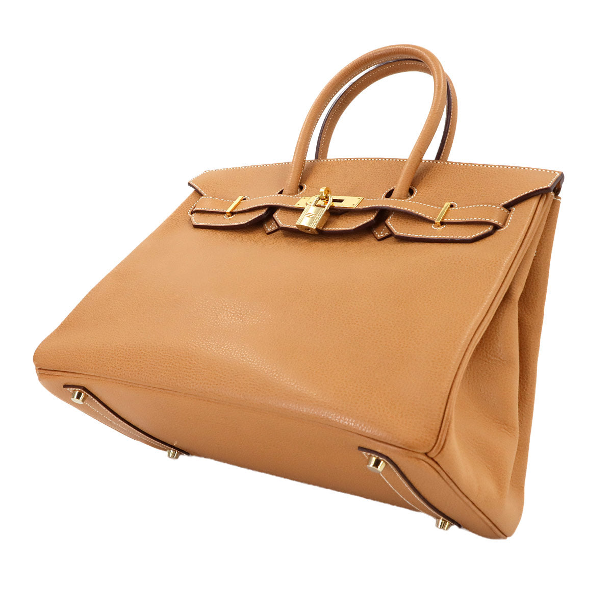 Birkin 35 Hand Bag Vache liegee Natural Purse 90291491