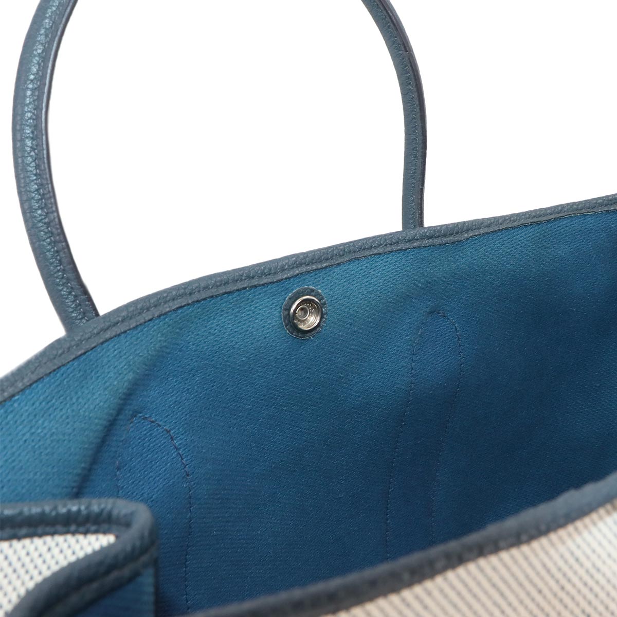 Garden Party PM Tote Bag Twill H Vache Country Ecru
