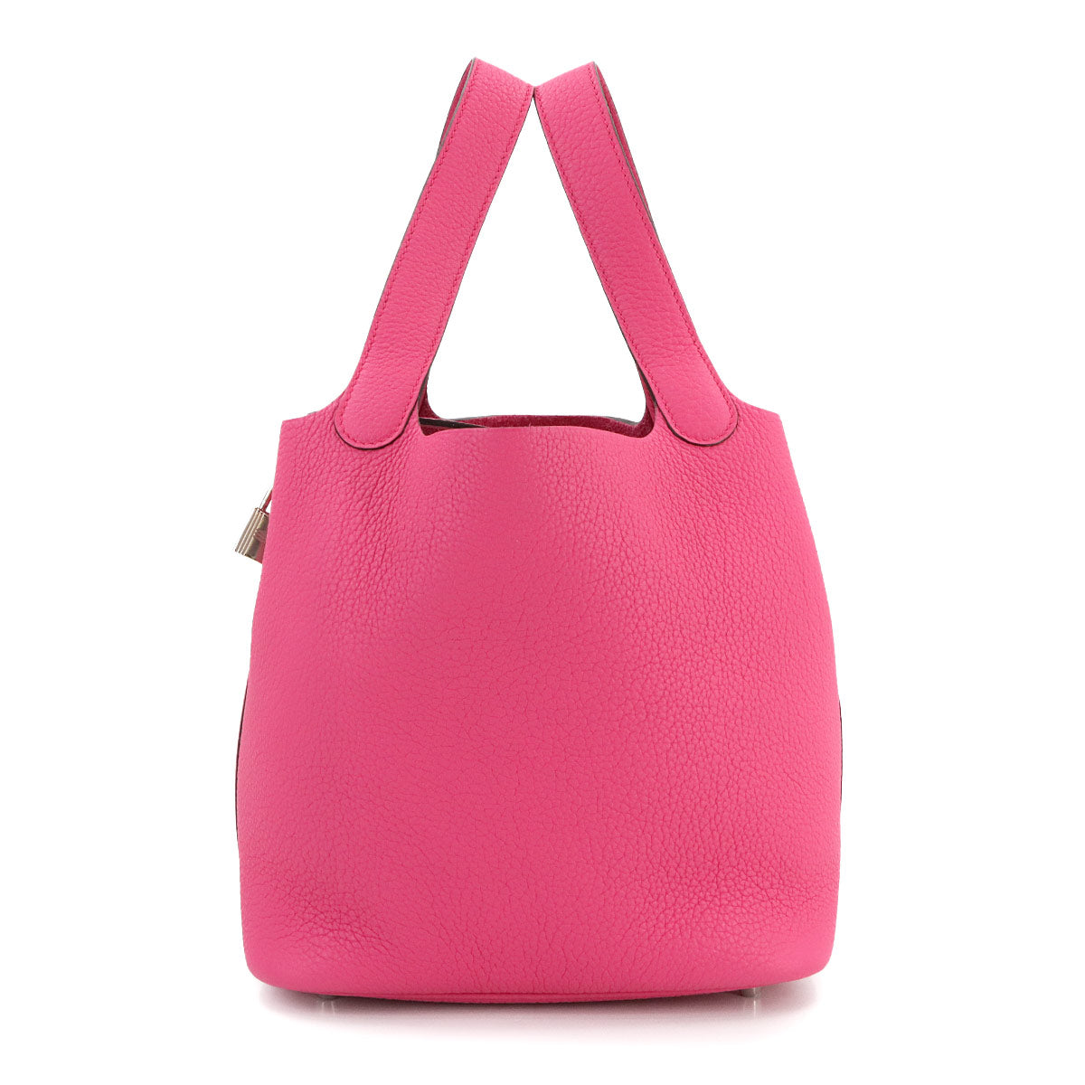 Picotin Lock MM Hand Bag Taurillon Maurice Rose Shocking Purse