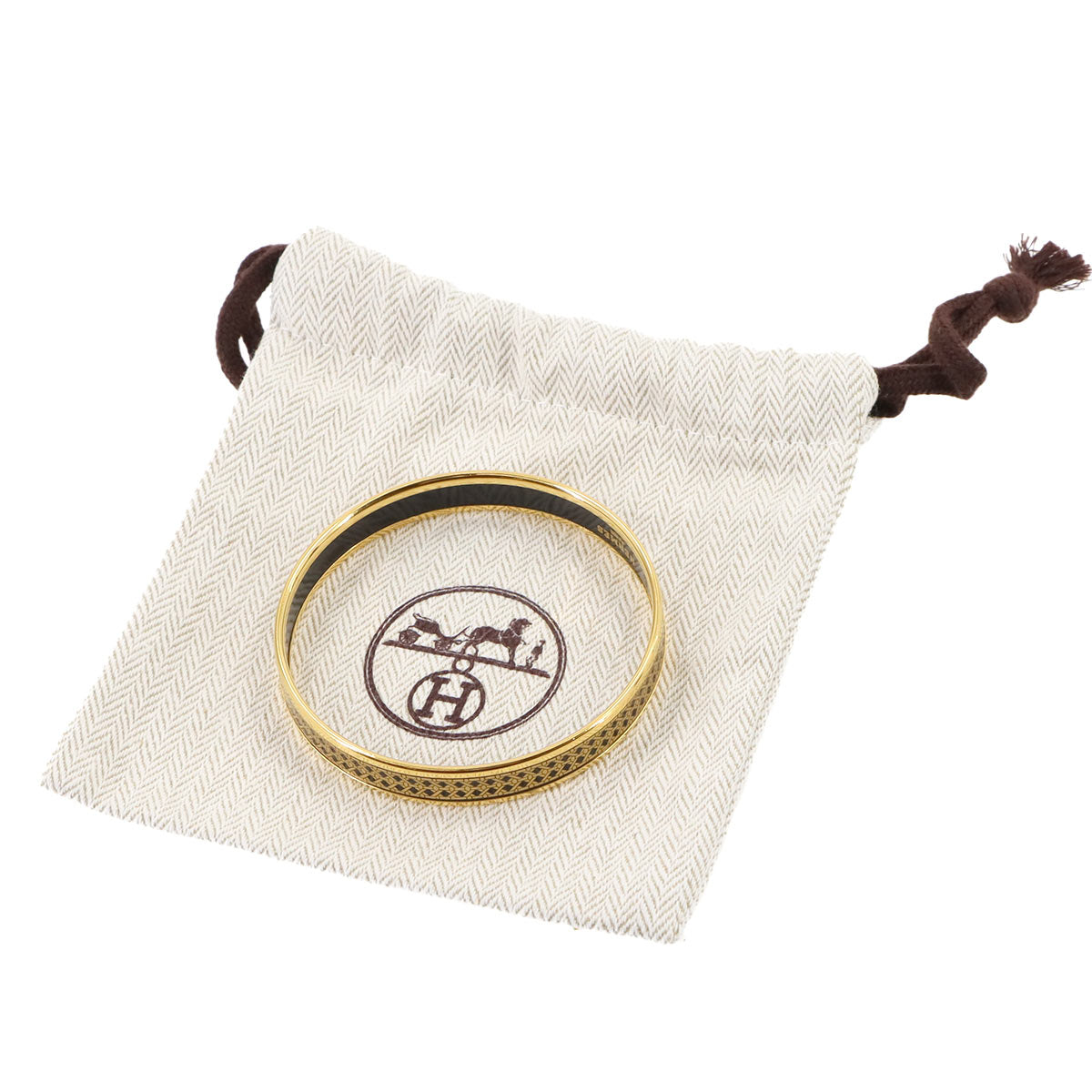 Email PM Bangle Bracelet Gold Black Accessory