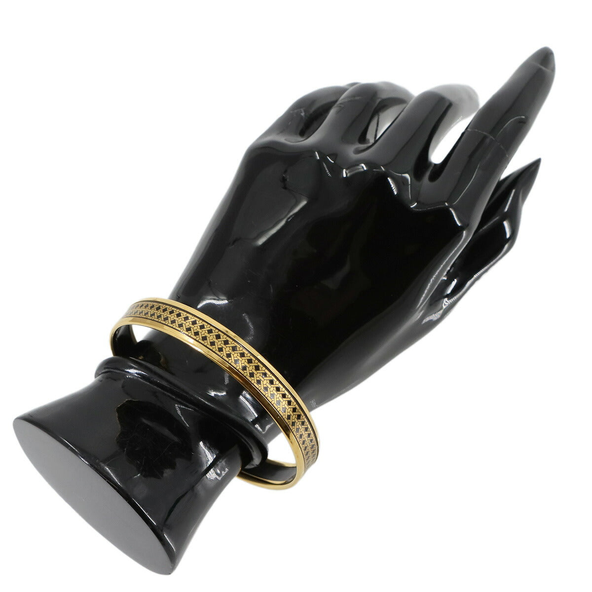 Email PM Bangle Bracelet Gold Black Accessory