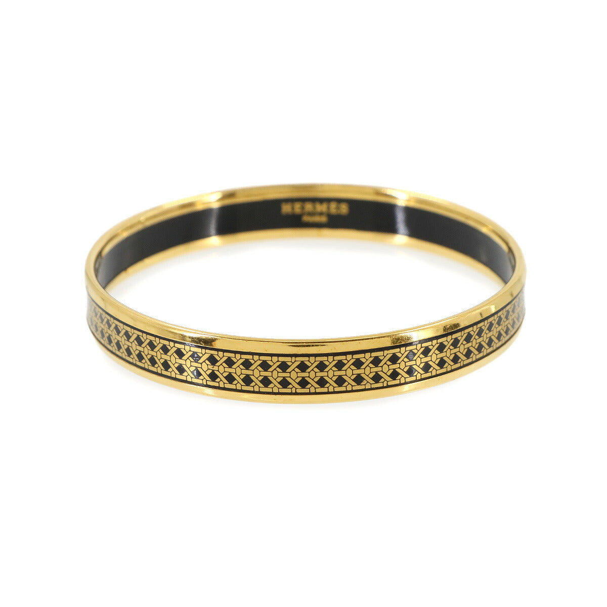 Email PM Bangle Bracelet Gold Black Accessory