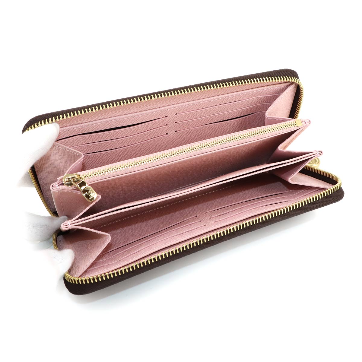 Monogram Zippy Wallet Brown Rose Ballerine M41894