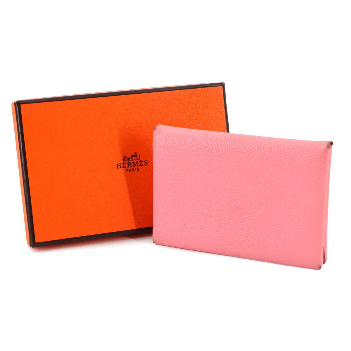 Calvi Duo Card Case Epsom Rose Confetti Purse