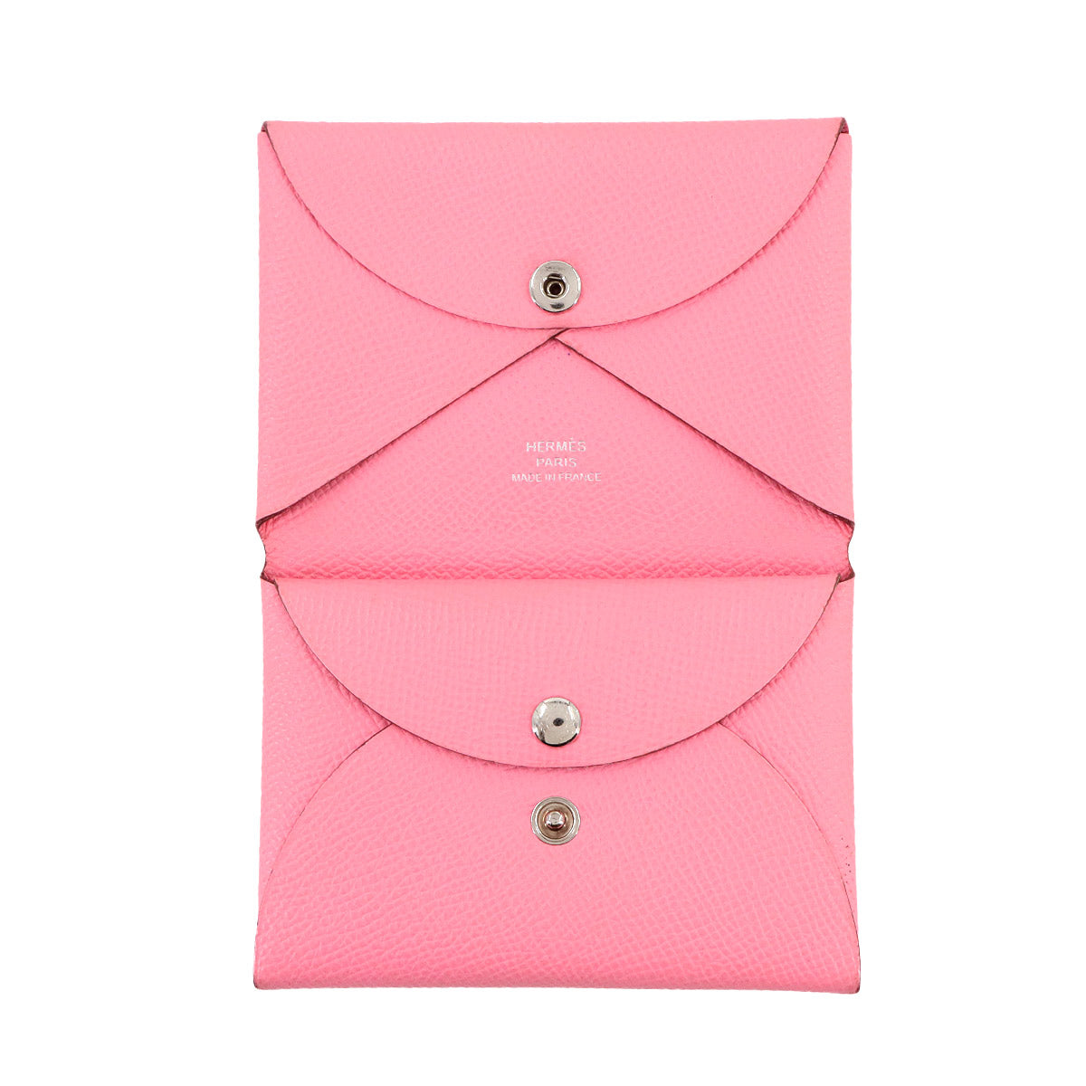 Calvi Duo Card Case Epsom Rose Confetti Purse