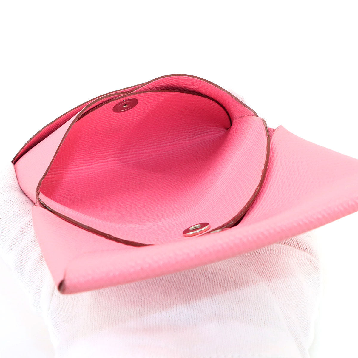 Calvi Duo Card Case Epsom Rose Confetti Purse