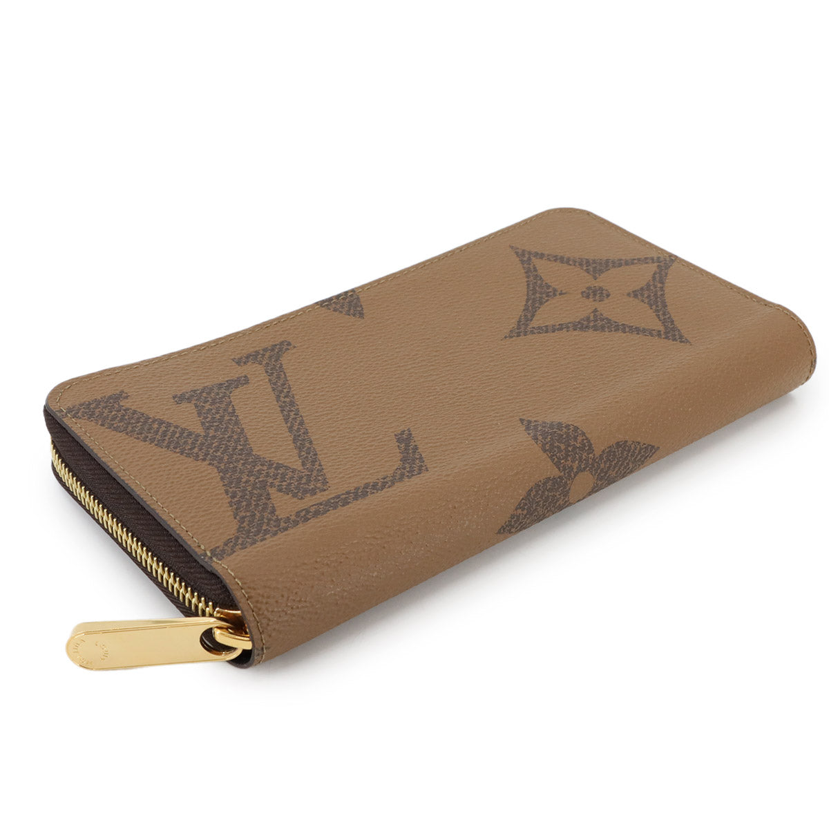 Giant Monogram Reverse Zippy Wallet Brown M69353 Purse