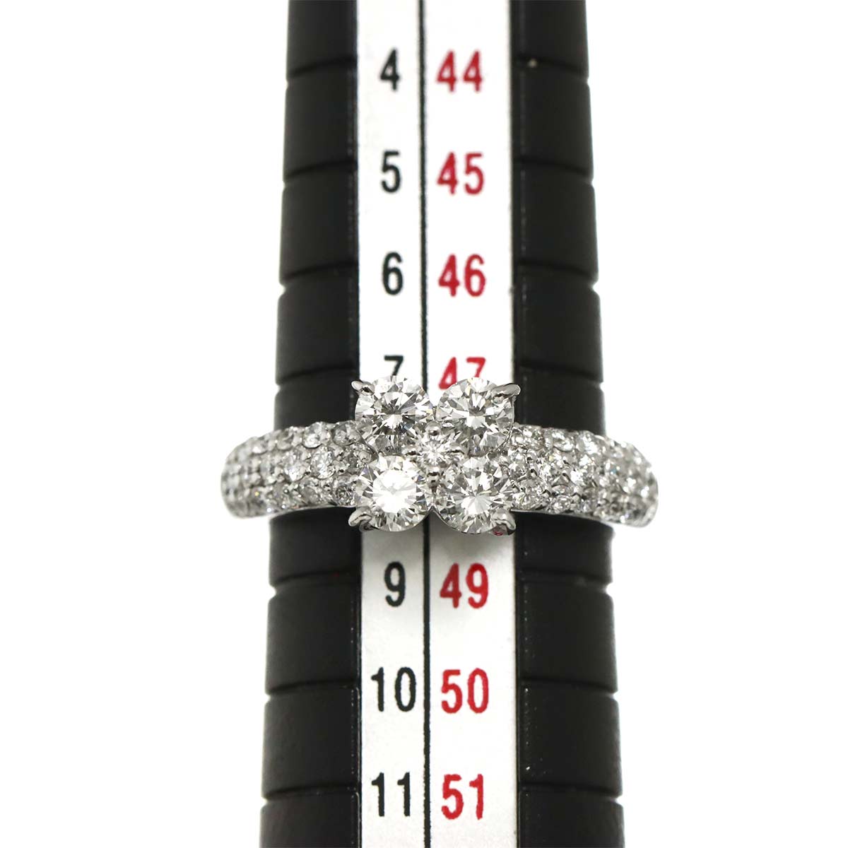 Diamond 1.01ct Ring 18K WG 750 Size4.5(US)