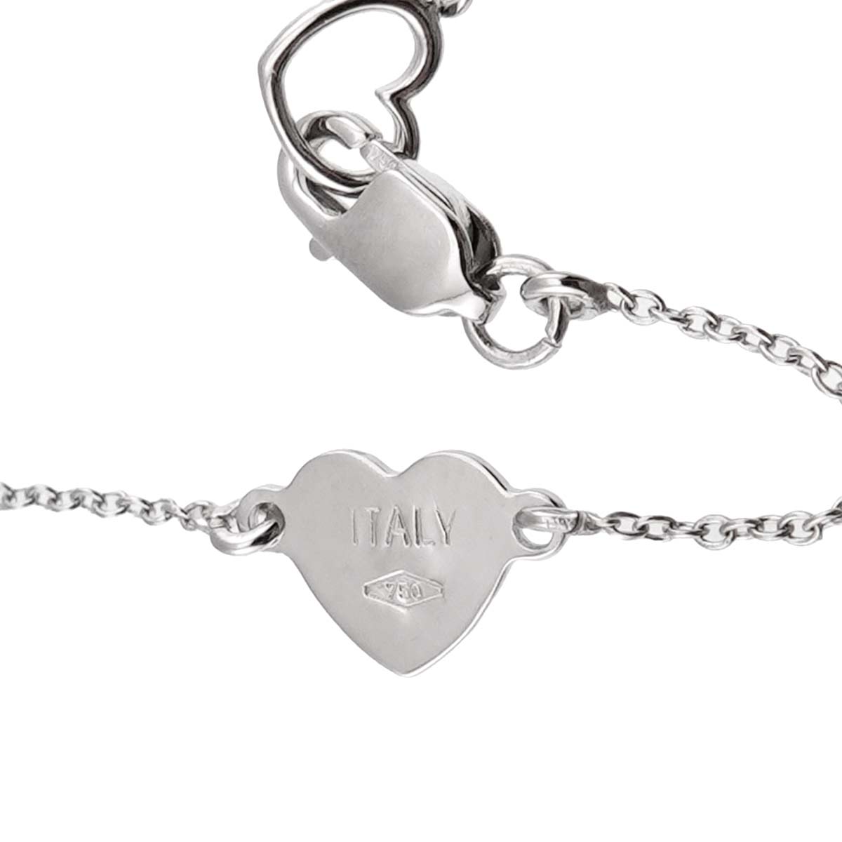 Cross motif Diamond 0.40ct Necklace 18K White Gold 750