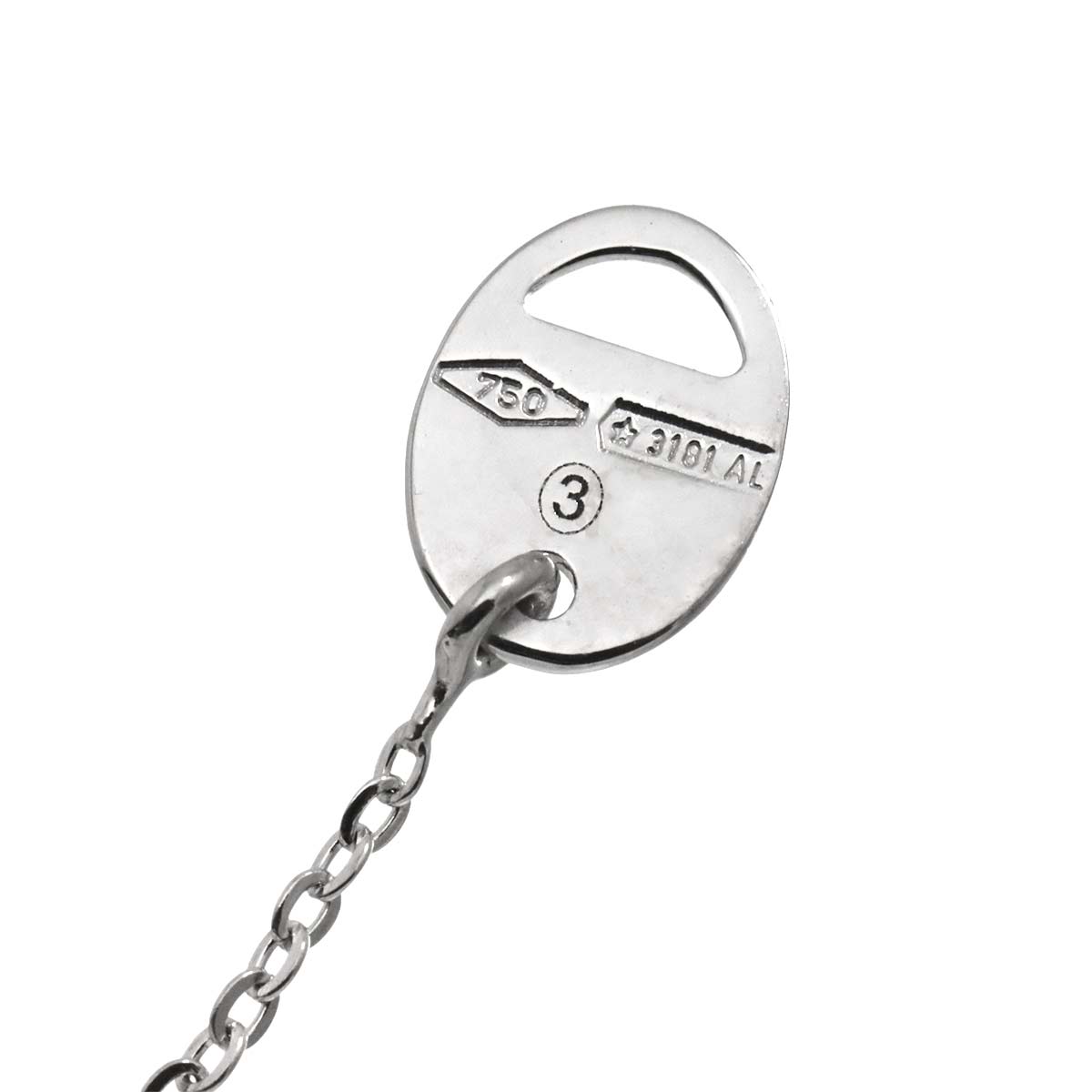 Belle Epoque Diamond Cross Necklace Mini 18K WG 750