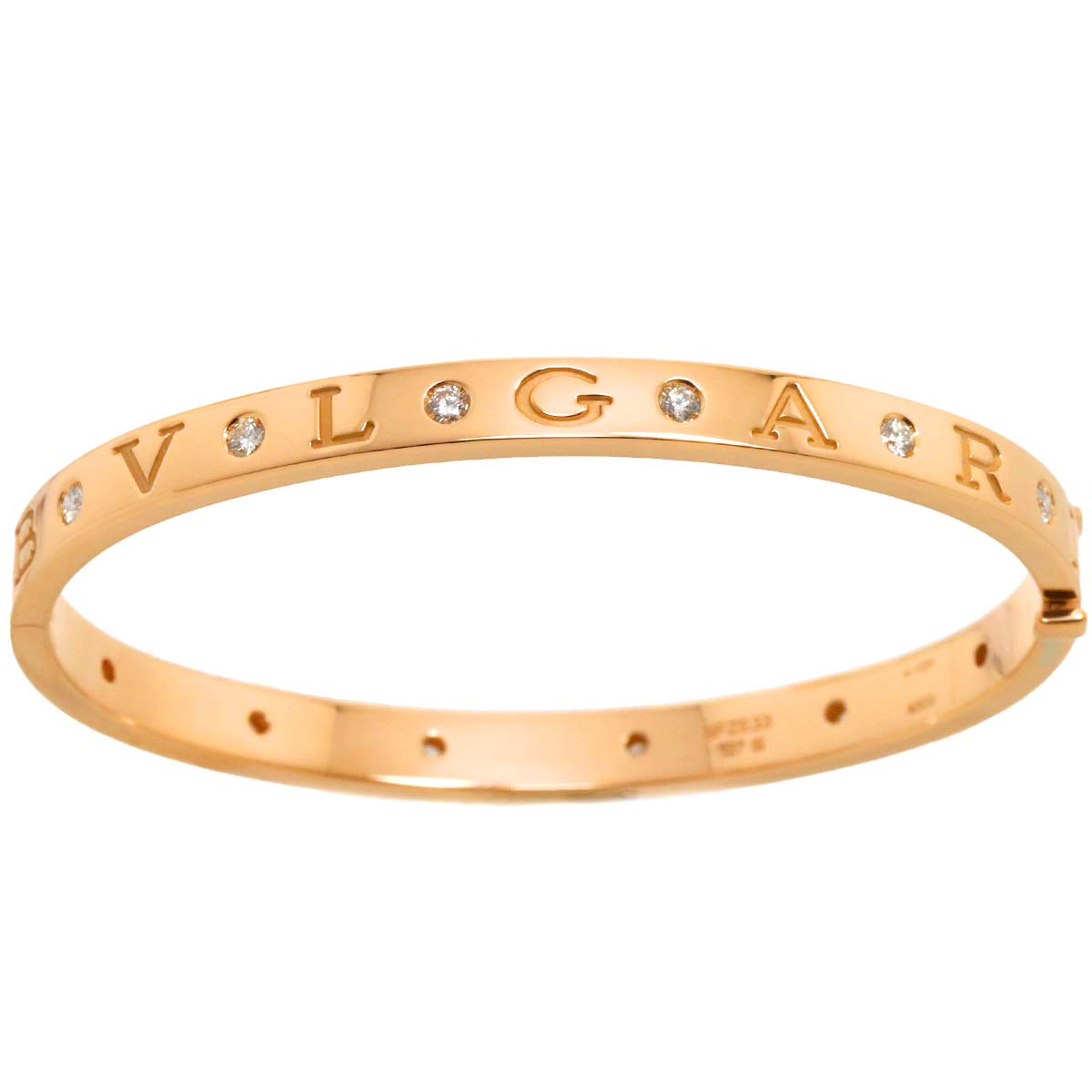 B-zero1 Diamond Bangle Bracelet 18K PG 750 size S