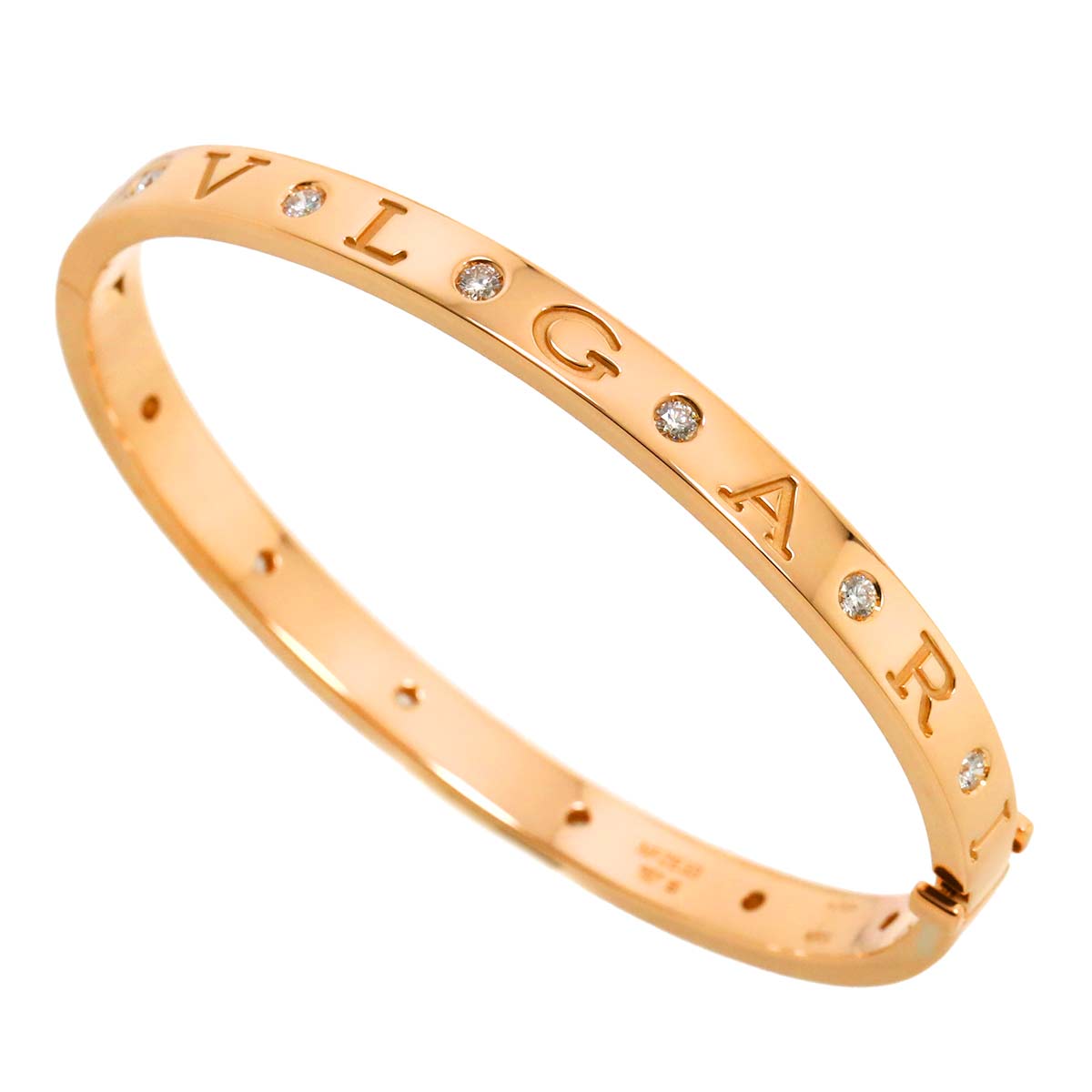 B-zero1 Diamond Bangle Bracelet 18K PG 750 size S