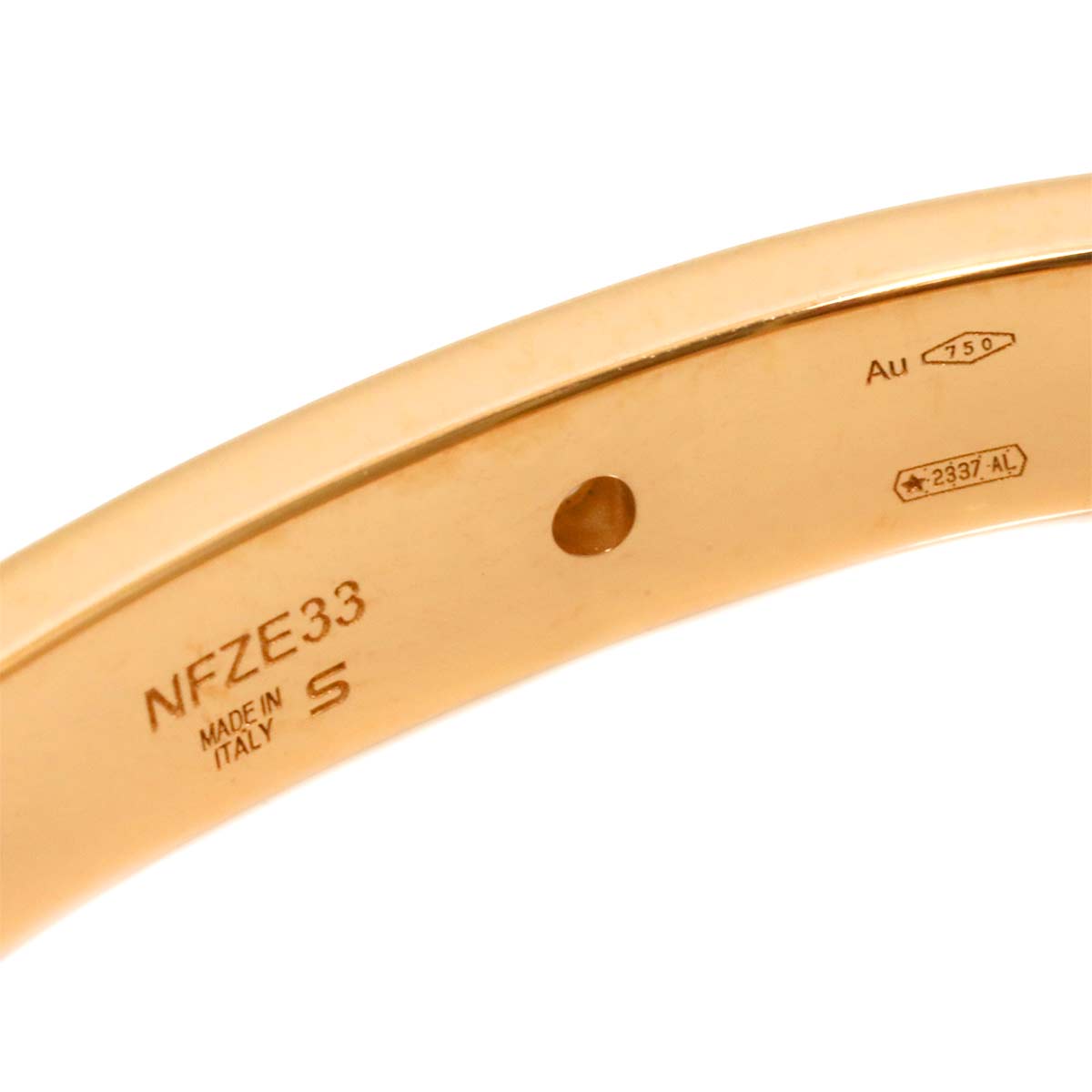 B-zero1 Diamond Bangle Bracelet 18K PG 750 size S