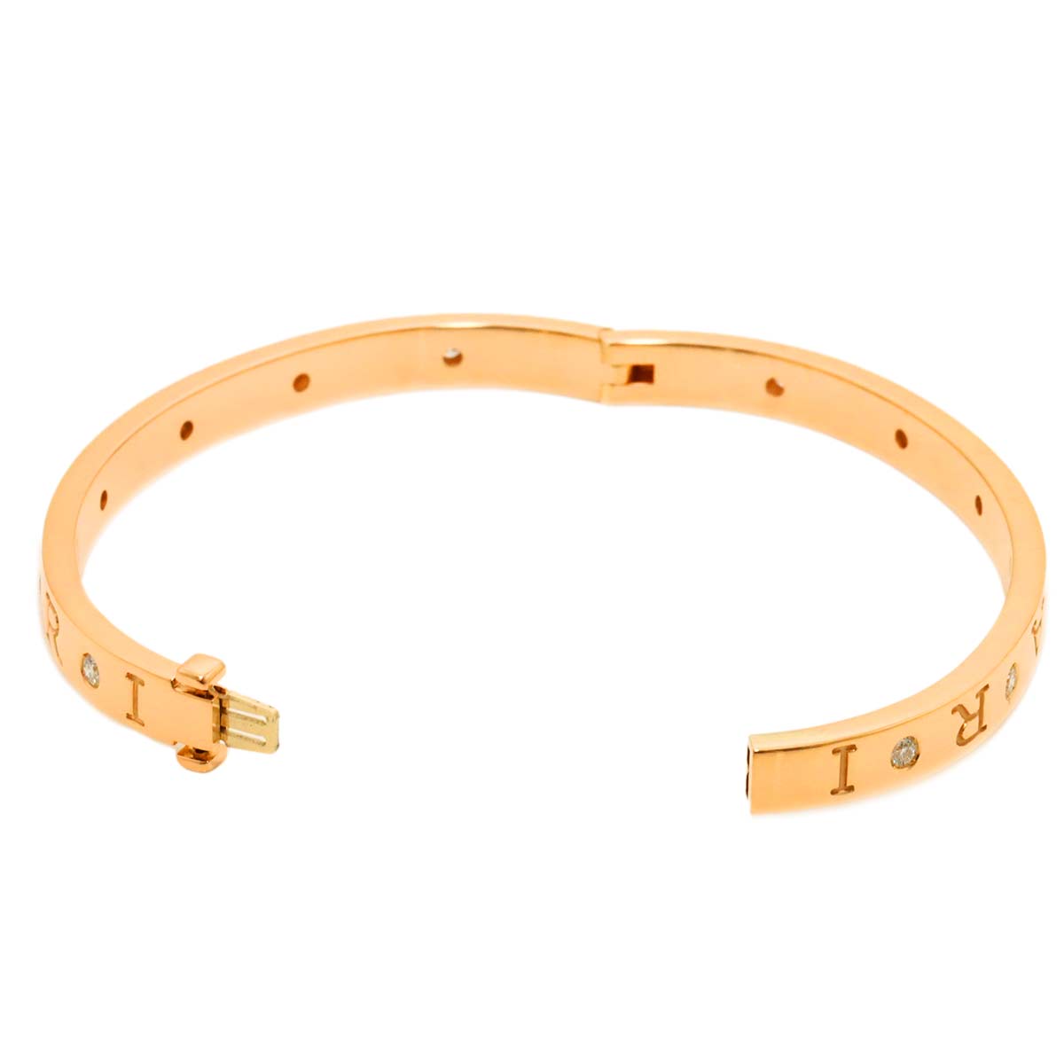 B-zero1 Diamond Bangle Bracelet 18K PG 750 size S