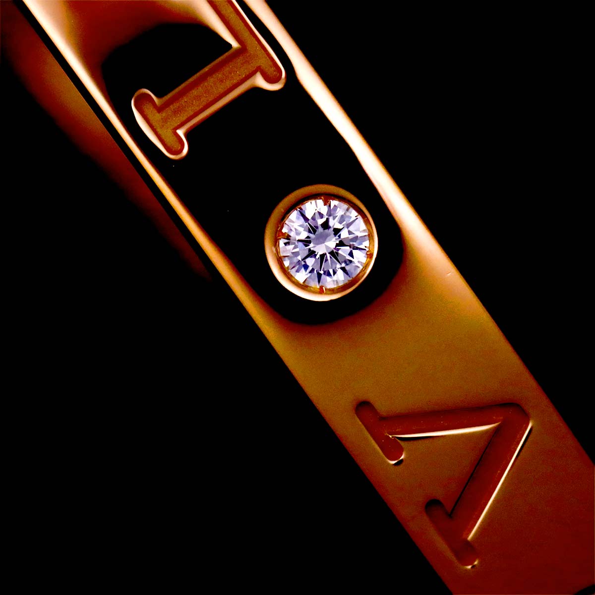 B-zero1 Diamond Bangle Bracelet 18K PG 750 size S