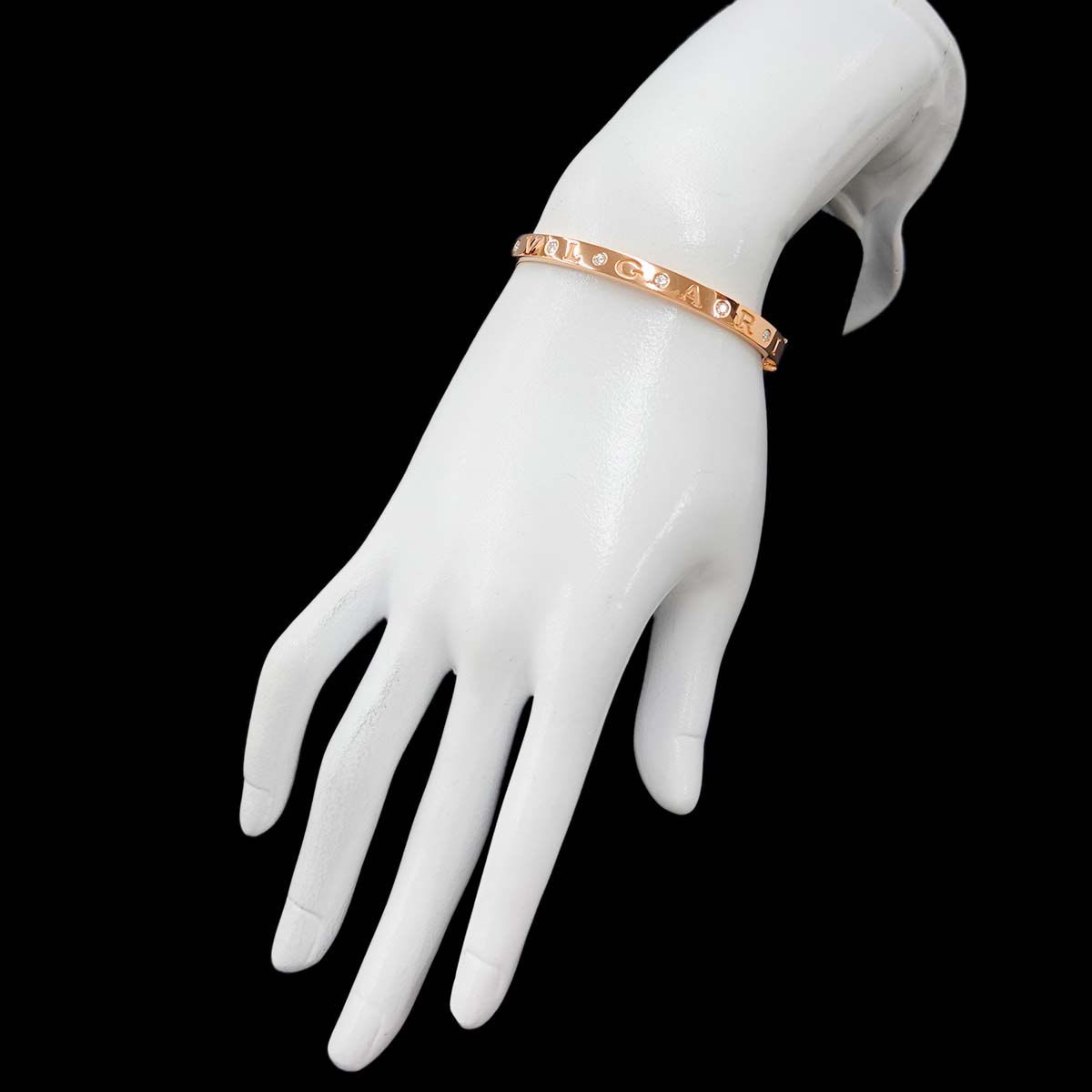 B-zero1 Diamond Bangle Bracelet 18K PG 750 size S