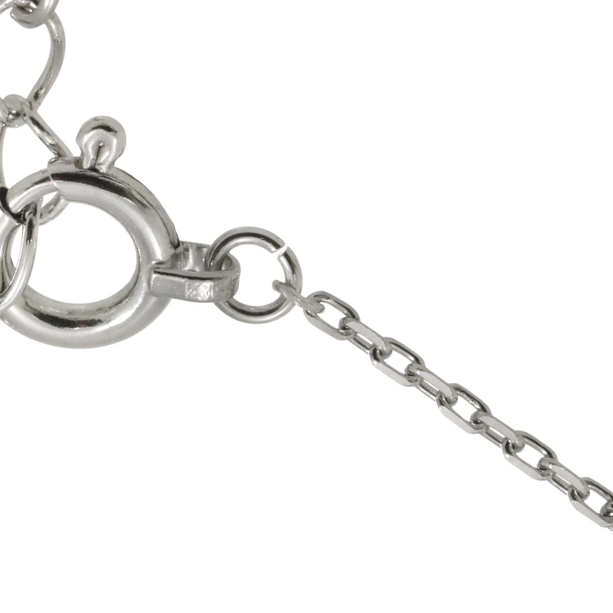 Diamond Necklace 18K White Gold 750