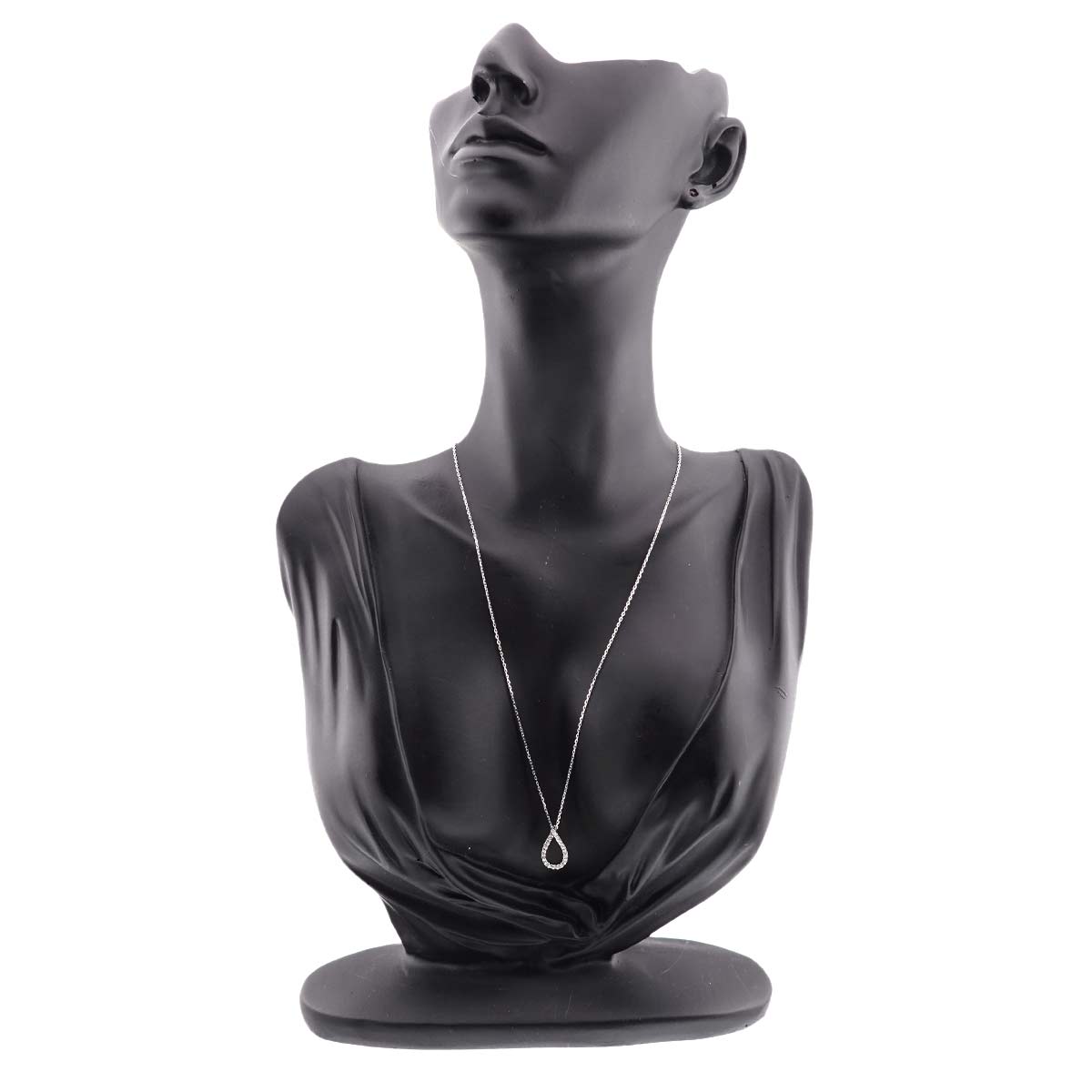 Diamond Necklace 18K White Gold 750