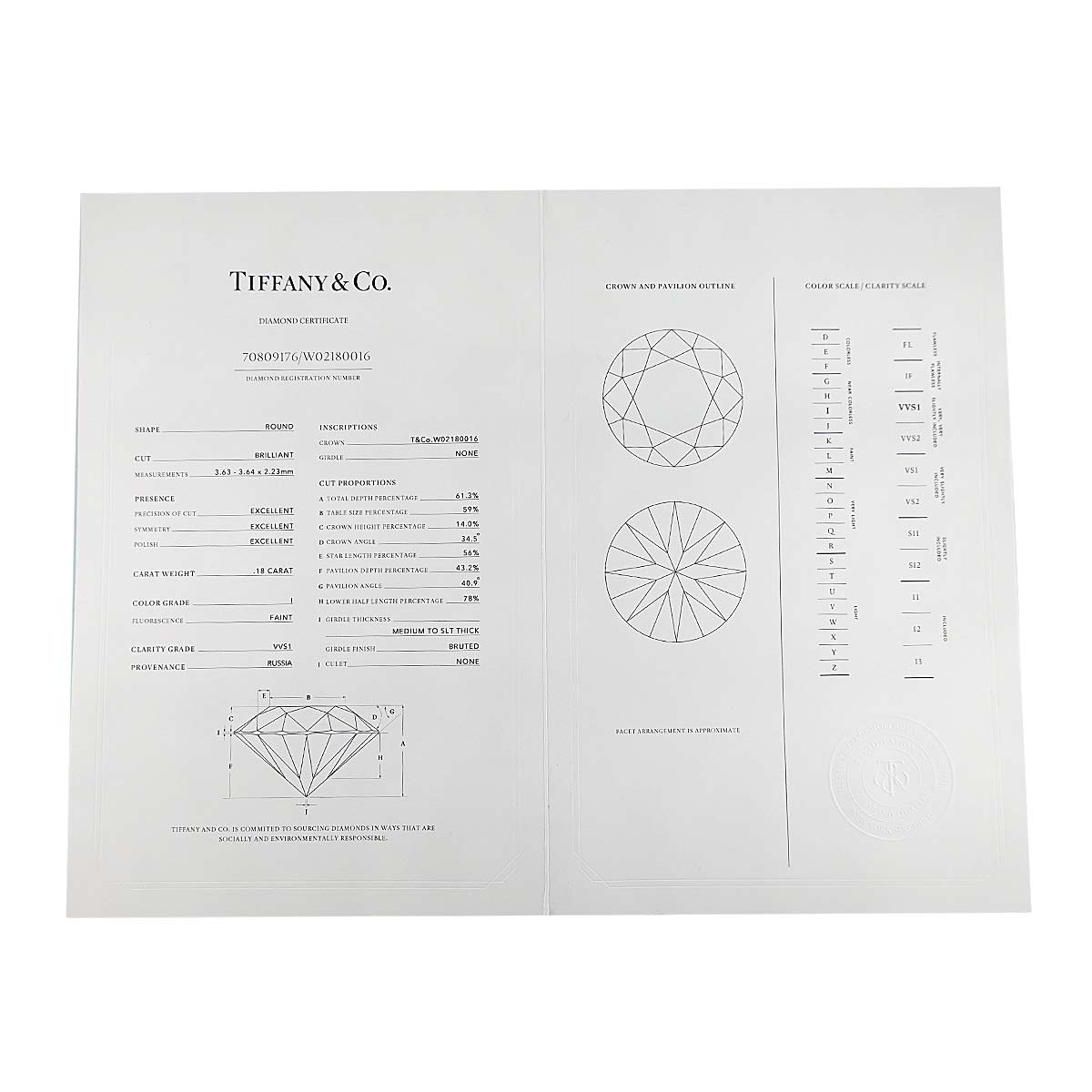 Diamond 0.18ctx2 I/VVS1/3EX Earrings Pierced Pt