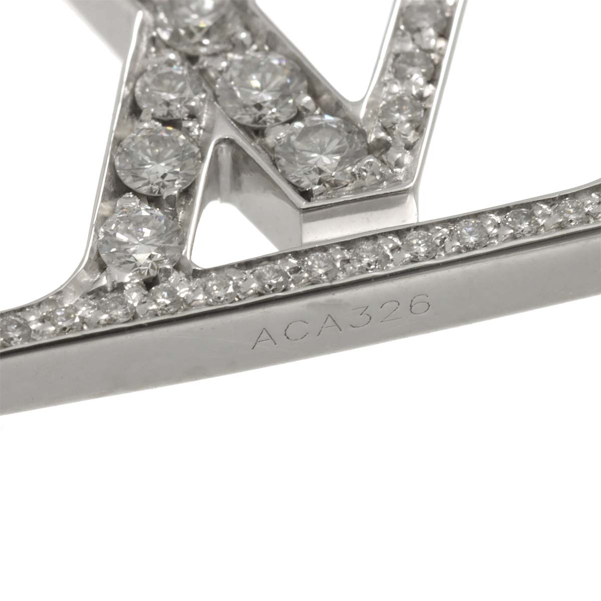 Pendentif LV Diamond Necklace 18K WG 750