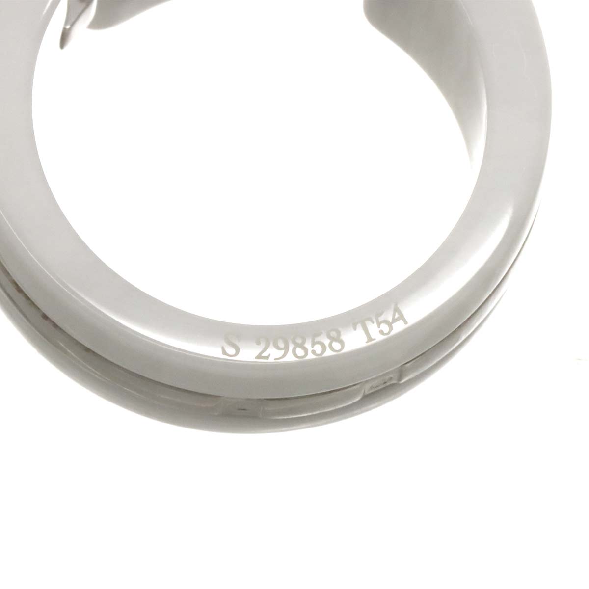 ULTRA Wide Ring Ceramic 18K WG 750 Size54 6.25-6.5(US)