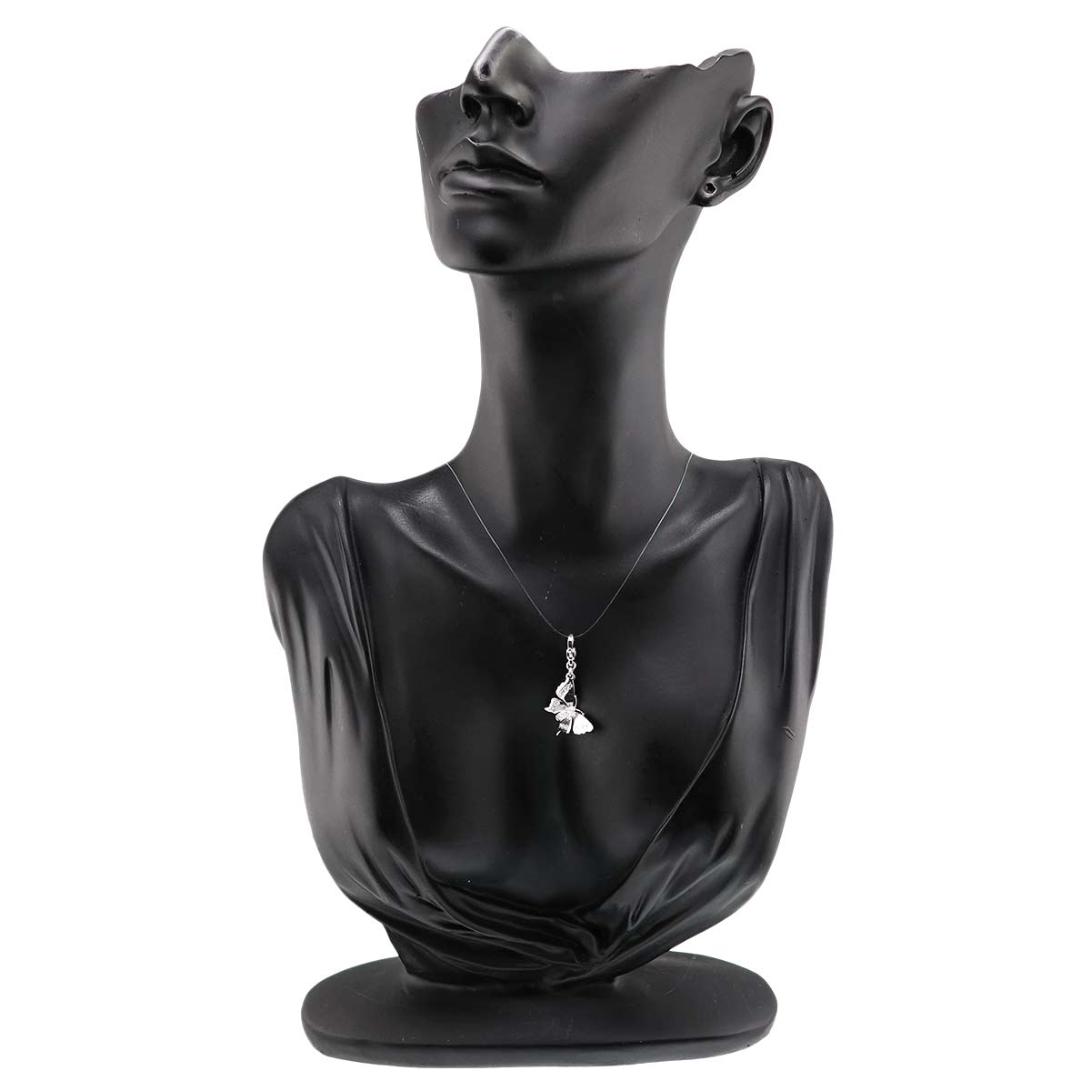 Diamond Butterfly Pendant Top 18K WG 750