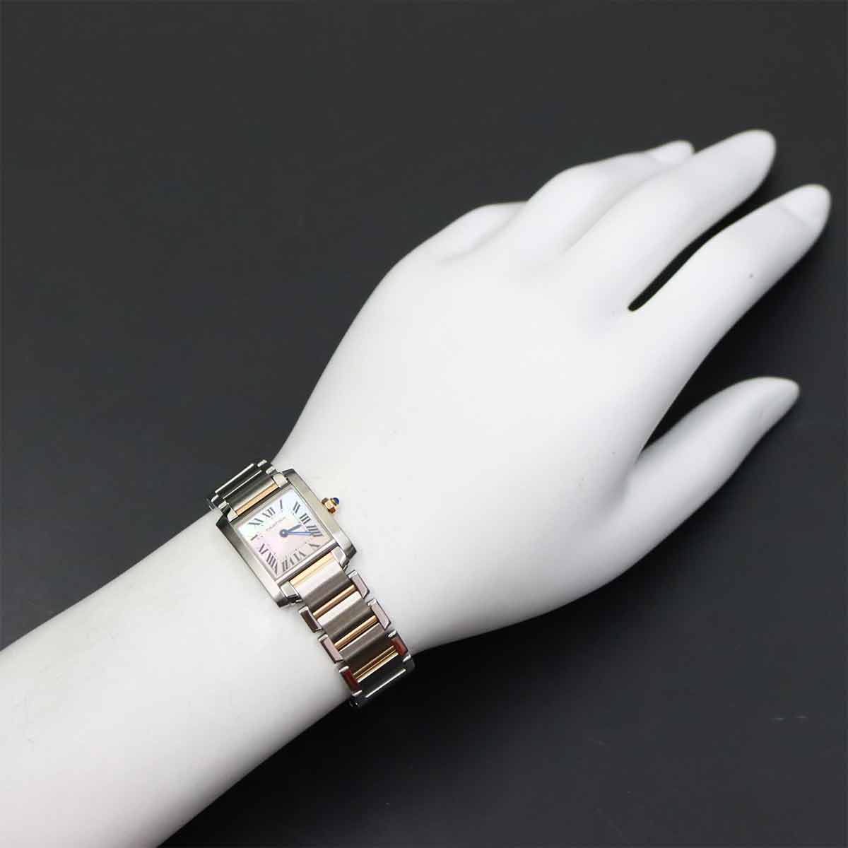 Tank Francaise SM W51027Q4 750 PG Quartz Pink Shell Dial