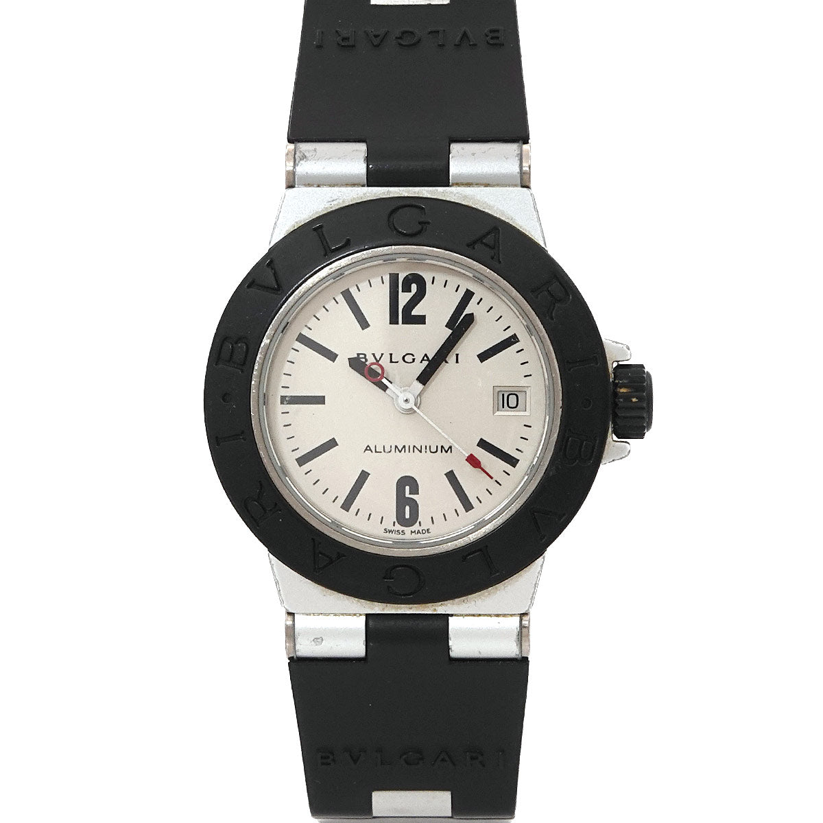 Aluminum AL29TA Date Quartz Silver Dial Ladies Watch