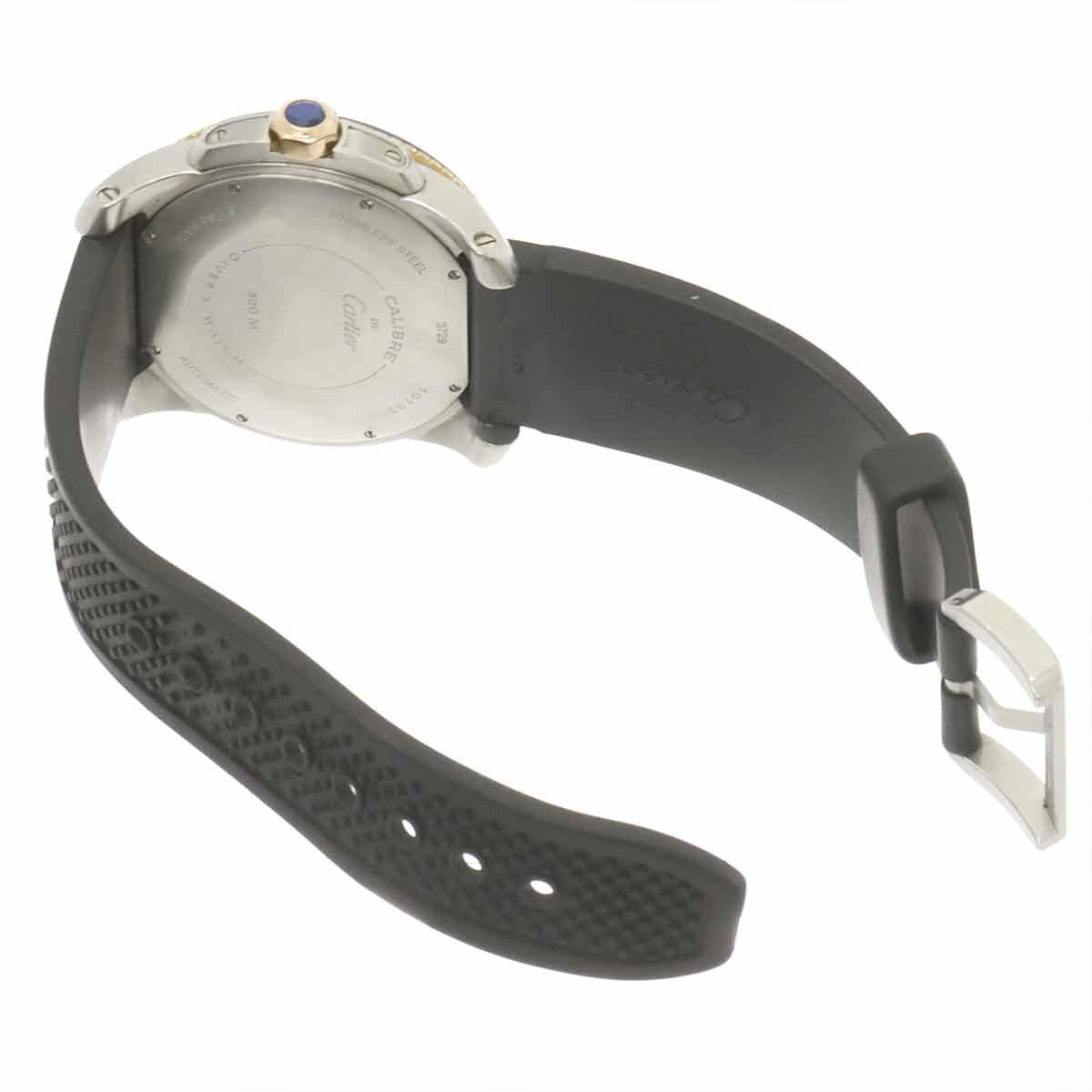 Caliber de cartier diver W7100055 Black Dial 750 PG Mens