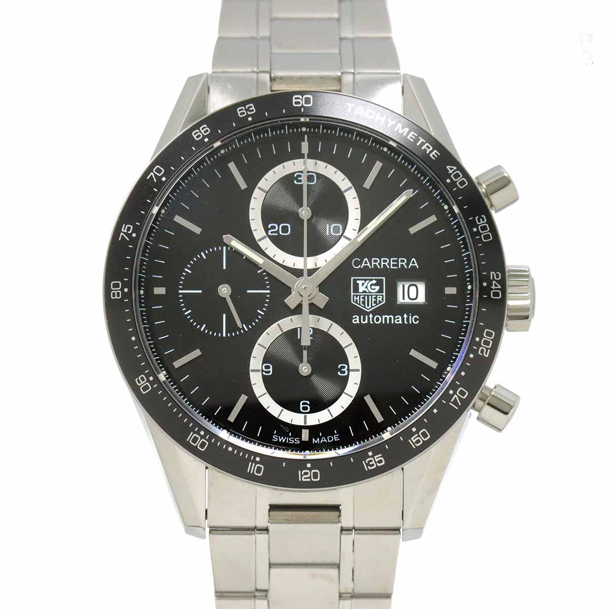 Carrera Chronograph CV2010 Automatic Black Dial Mens Watch