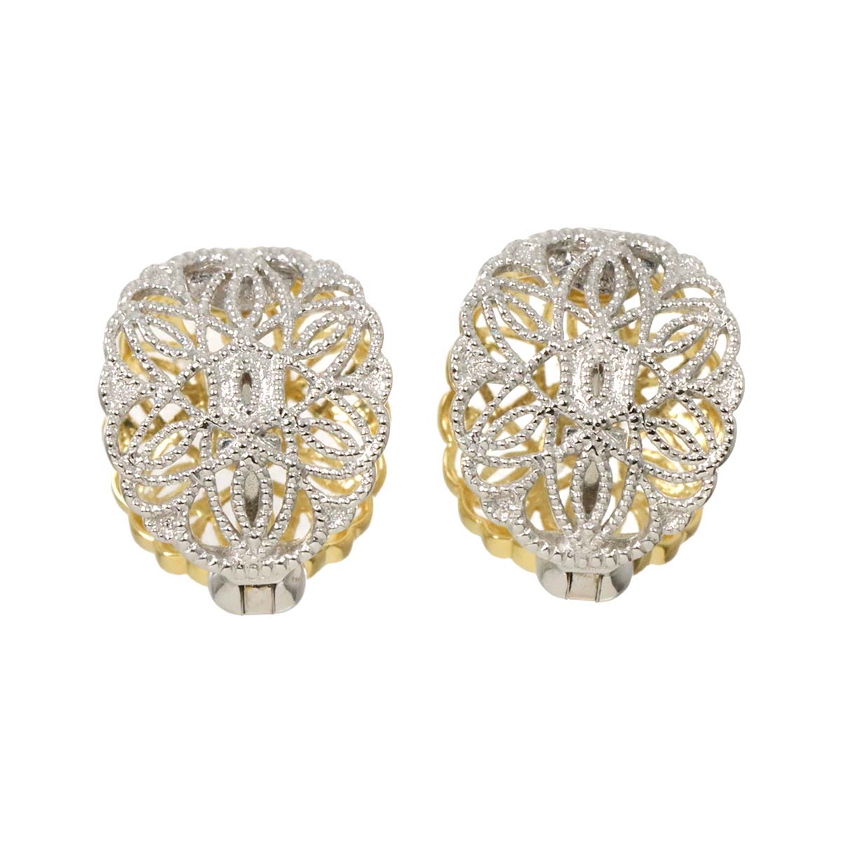 Earrings Clip-on 18K 14K K18 K14 YG WG 750 585